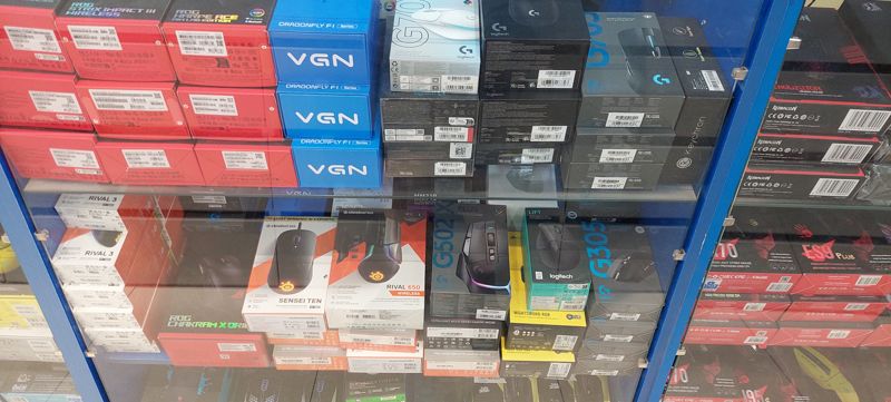 Витрина игровых мышей: ASUS ROG, VGN Dragonfly F1, Logitech G, SteelSeries Rival, Keychron, Corsair, Redragon, Bloody