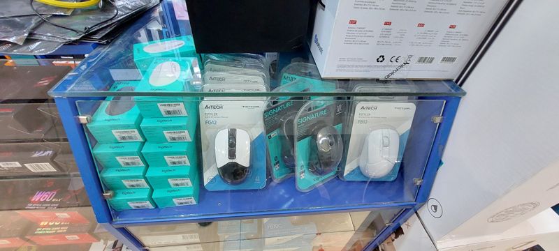 Витрина беспроводных мышей: Logitech M196, M650 Signature, M187 и A4Tech Fstyler FG12, FB12