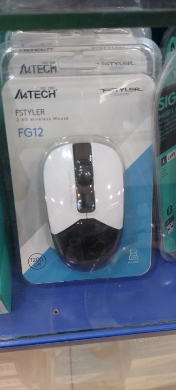 Беспроводная мышь A4Tech Fstyler FG12 в блистере, 1200 DPI