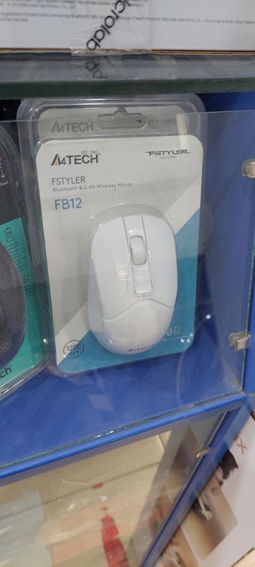 Беспроводная мышь A4Tech Fstyler FB12 белая в блистере, 1200 DPI